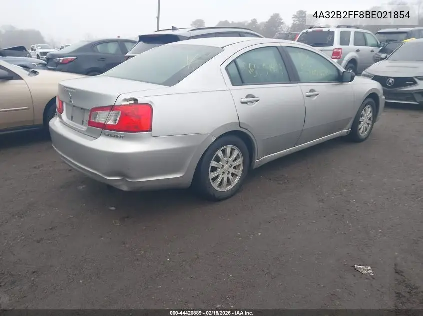 2011 Mitsubishi Galant Fe VIN: 4A32B2FF8BE021854 Lot: 44420889