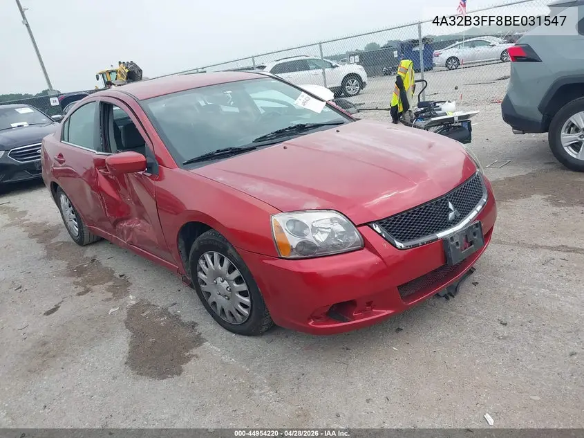 2011 Mitsubishi Galant Es/Se VIN: 4A32B3FF8BE031547 Lot: 44954220