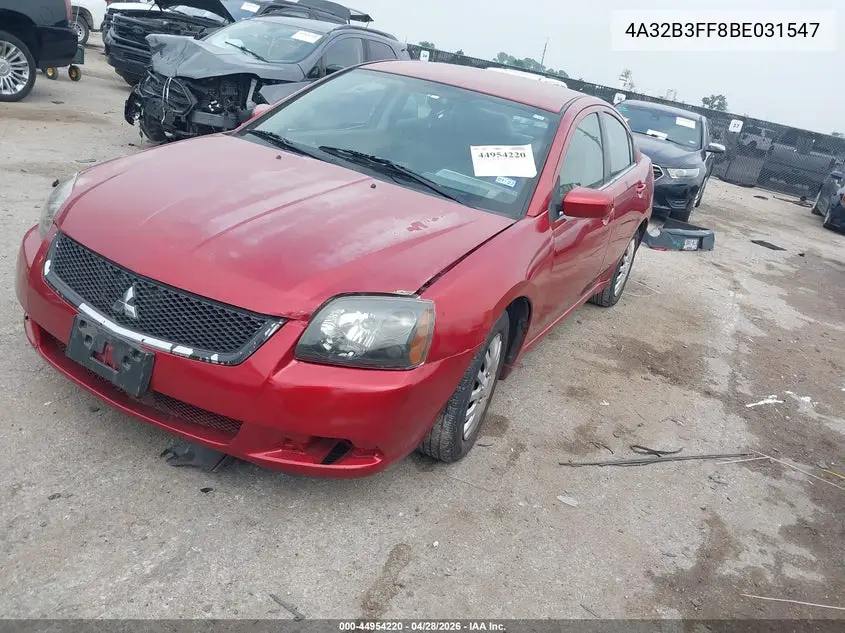 2011 Mitsubishi Galant Es/Se VIN: 4A32B3FF8BE031547 Lot: 44954220