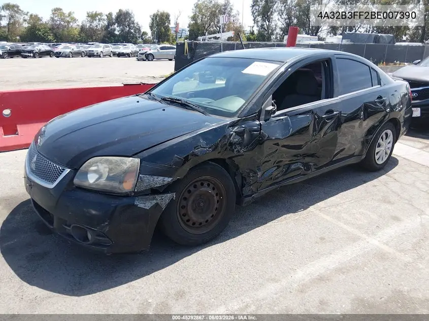 2011 Mitsubishi Galant Es/Se VIN: 4A32B3FF2BE007390 Lot: 45292867