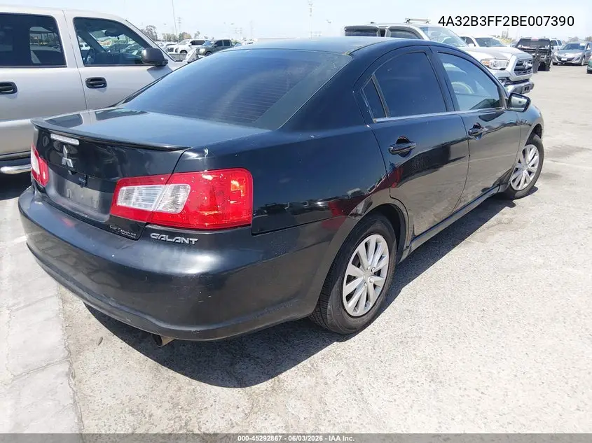2011 Mitsubishi Galant Es/Se VIN: 4A32B3FF2BE007390 Lot: 45292867
