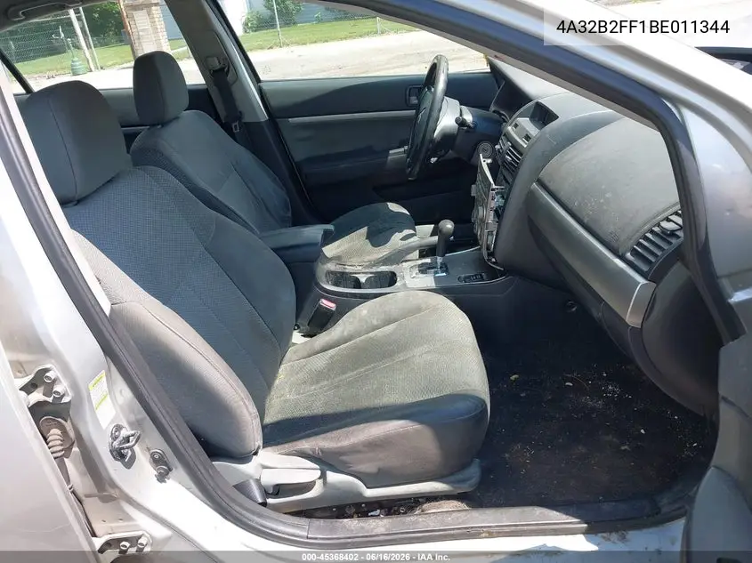 2011 Mitsubishi Galant Fe VIN: 4A32B2FF1BE011344 Lot: 45368402