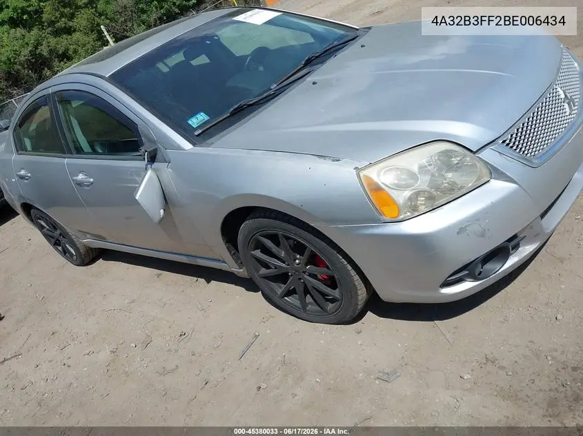 2011 Mitsubishi Galant Es/Se VIN: 4A32B3FF2BE006434 Lot: 45380033