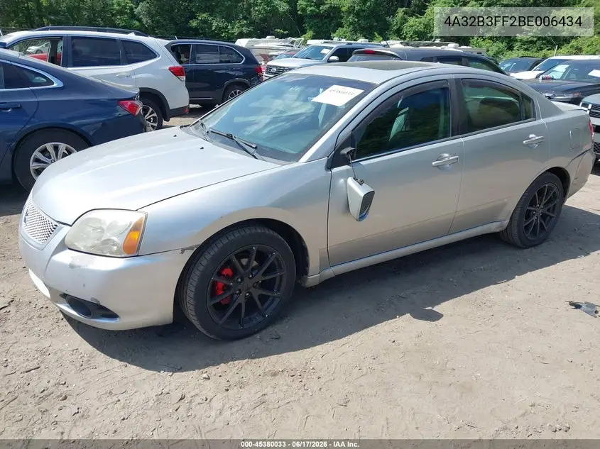 2011 Mitsubishi Galant Es/Se VIN: 4A32B3FF2BE006434 Lot: 45380033