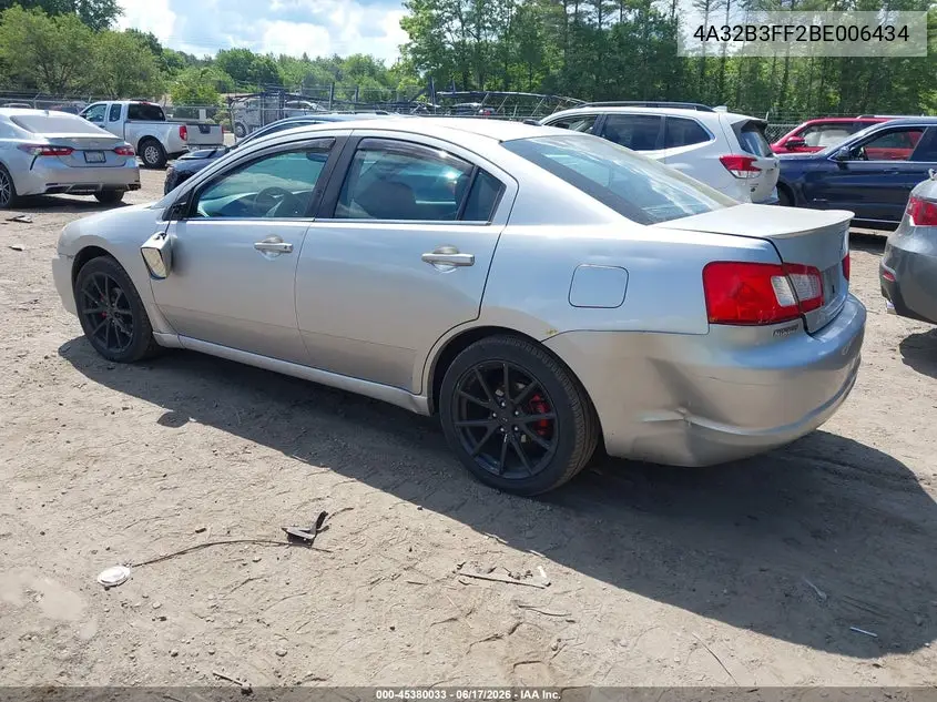 2011 Mitsubishi Galant Es/Se VIN: 4A32B3FF2BE006434 Lot: 45380033