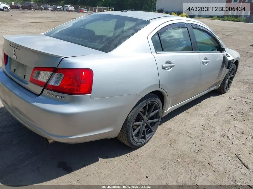 2011 Mitsubishi Galant Es/Se VIN: 4A32B3FF2BE006434 Lot: 45380033