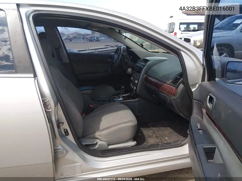 2011 Mitsubishi Galant Es/Se VIN: 4A32B3FFXBE016001 Lot: 45437172