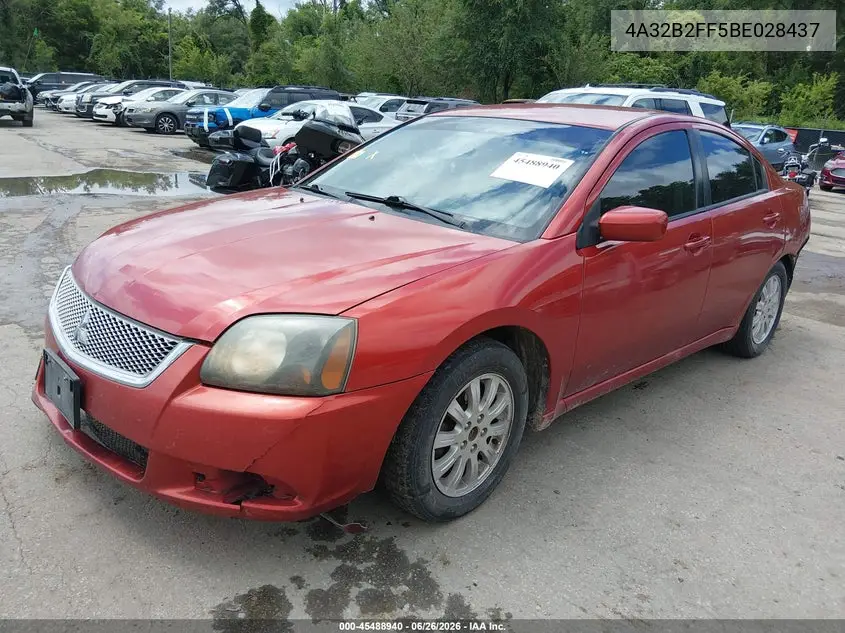 2011 Mitsubishi Galant Fe VIN: 4A32B2FF5BE028437 Lot: 45488940