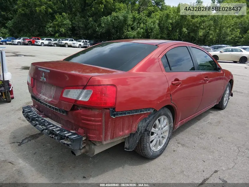2011 Mitsubishi Galant Fe VIN: 4A32B2FF5BE028437 Lot: 45488940