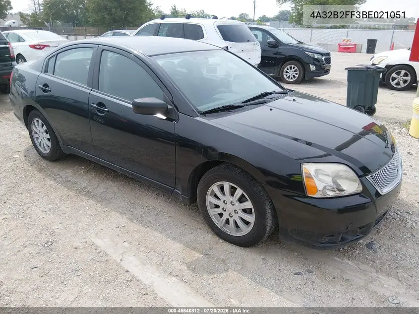 2011 Mitsubishi Galant Fe VIN: 4A32B2FF3BE021051 Lot: 45640812