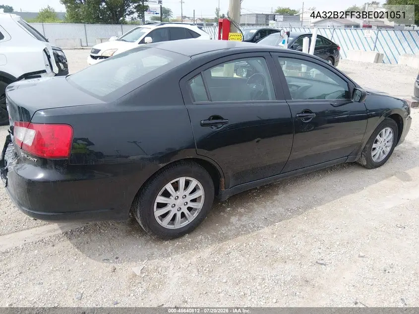 2011 Mitsubishi Galant Fe VIN: 4A32B2FF3BE021051 Lot: 45640812
