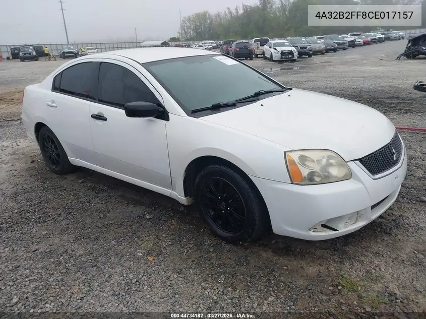 2012 Mitsubishi Galant Fe VIN: 4A32B2FF8CE017157 Lot: 44734182