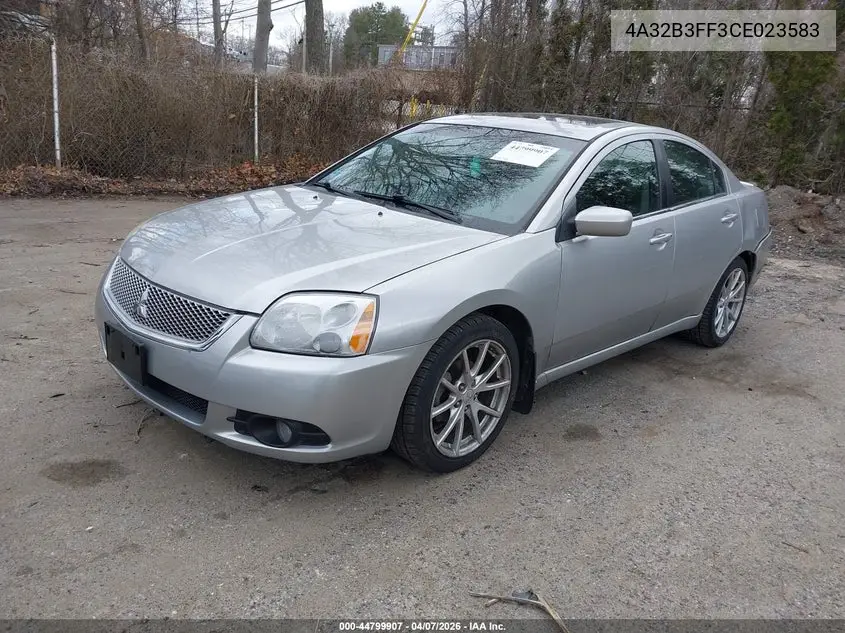 2012 Mitsubishi Galant Es/Se VIN: 4A32B3FF3CE023583 Lot: 44799907