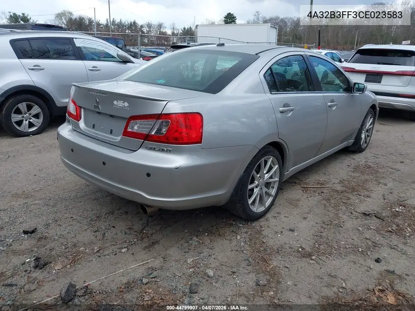 2012 Mitsubishi Galant Es/Se VIN: 4A32B3FF3CE023583 Lot: 44799907