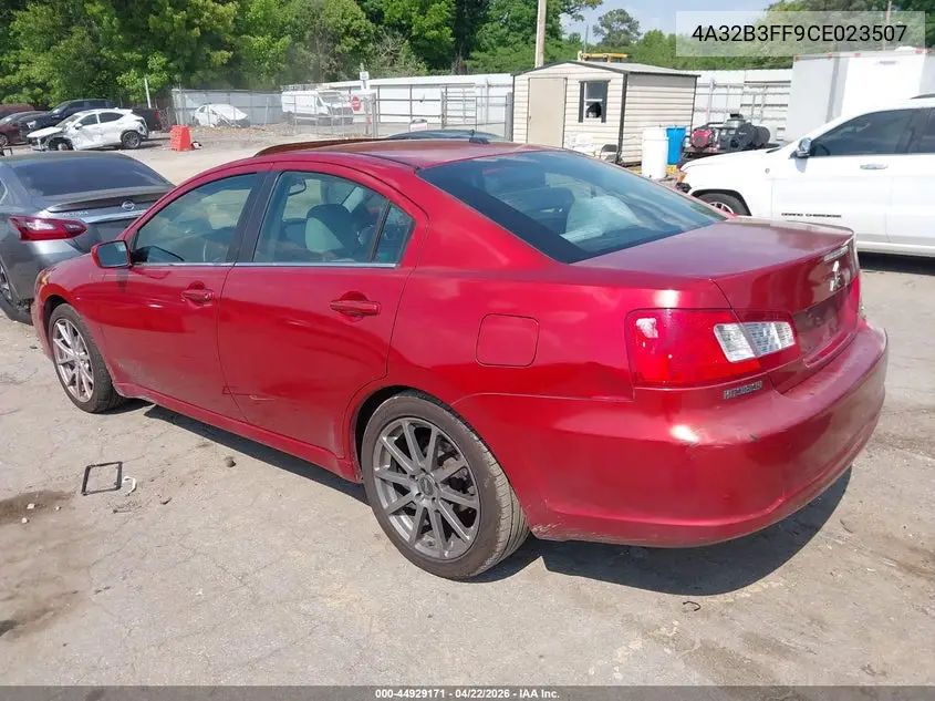 2012 Mitsubishi Galant Es/Se VIN: 4A32B3FF9CE023507 Lot: 44929171