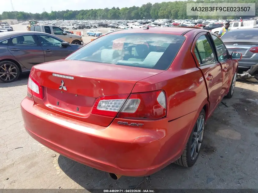 2012 Mitsubishi Galant Es/Se VIN: 4A32B3FF9CE023507 Lot: 44929171
