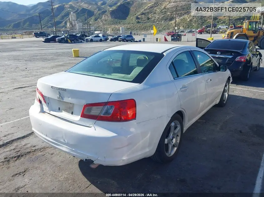 2012 Mitsubishi Galant Es/Se VIN: 4A32B3FF1CE025705 Lot: 44985114