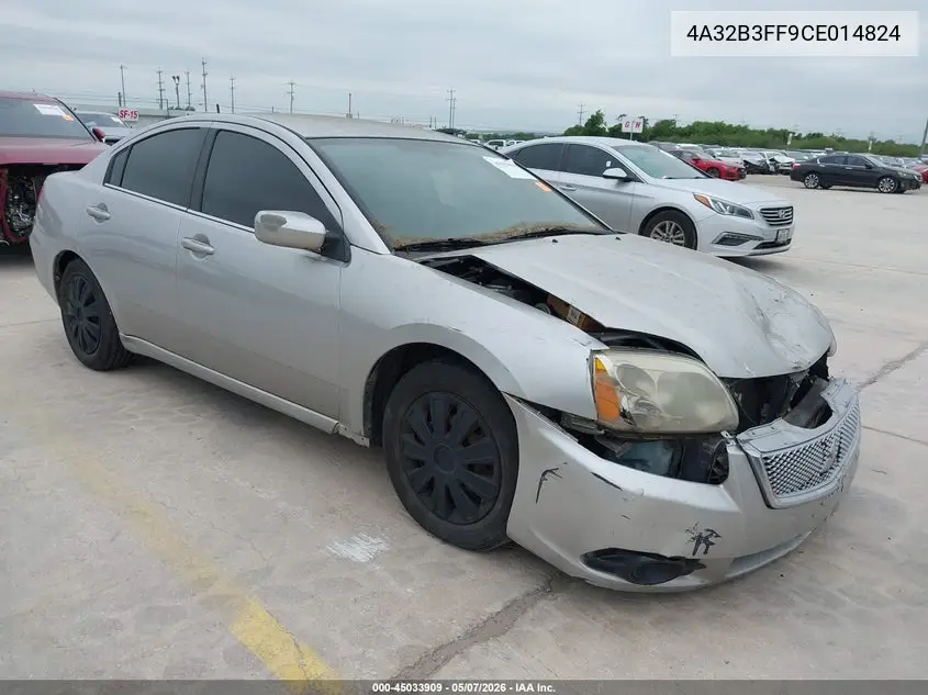 2012 Mitsubishi Galant Es/Se VIN: 4A32B3FF9CE014824 Lot: 45033909