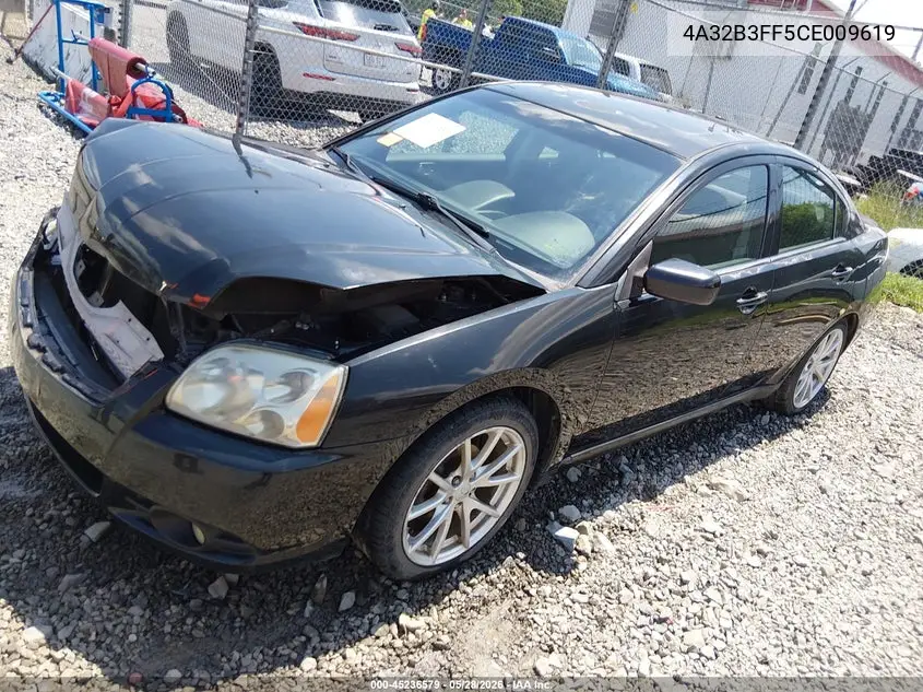2012 Mitsubishi Galant Es/Se VIN: 4A32B3FF5CE009619 Lot: 45236579