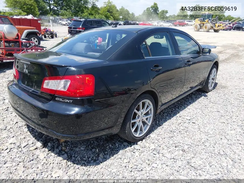 2012 Mitsubishi Galant Es/Se VIN: 4A32B3FF5CE009619 Lot: 45236579