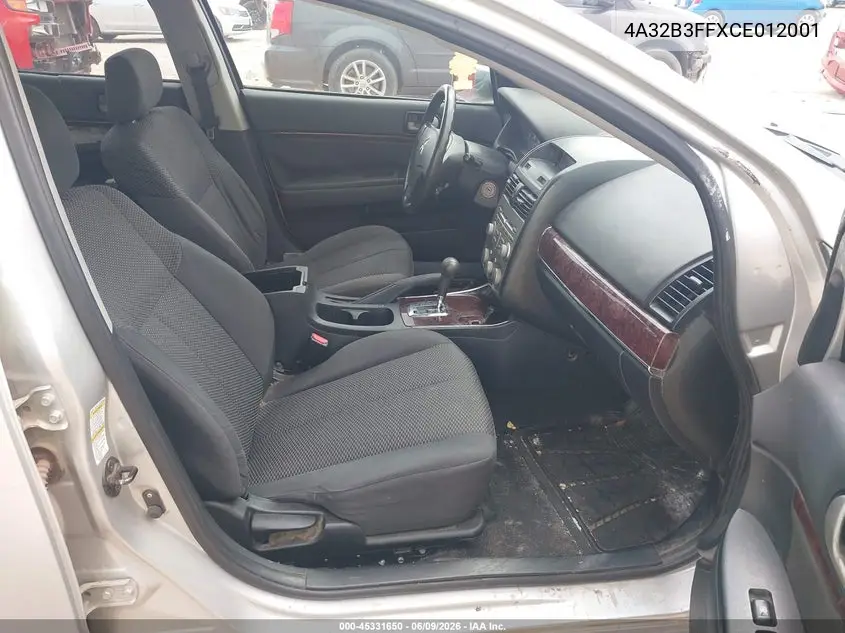 2012 Mitsubishi Galant Es/Se VIN: 4A32B3FFXCE012001 Lot: 45331650