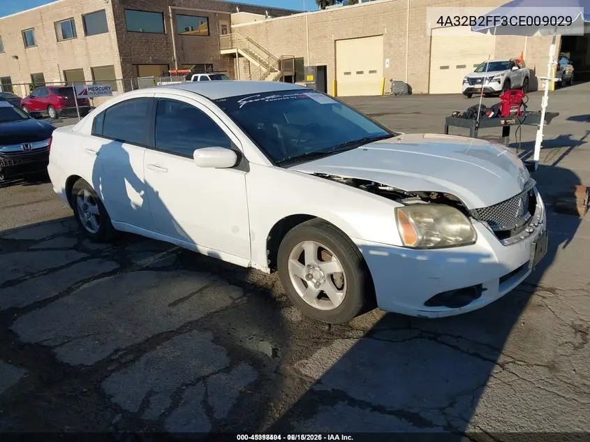 2012 Mitsubishi Galant Fe VIN: 4A32B2FF3CE009029 Lot: 45398404