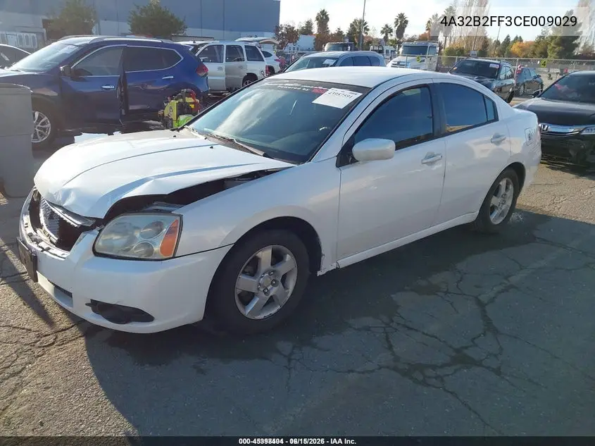 2012 Mitsubishi Galant Fe VIN: 4A32B2FF3CE009029 Lot: 45398404
