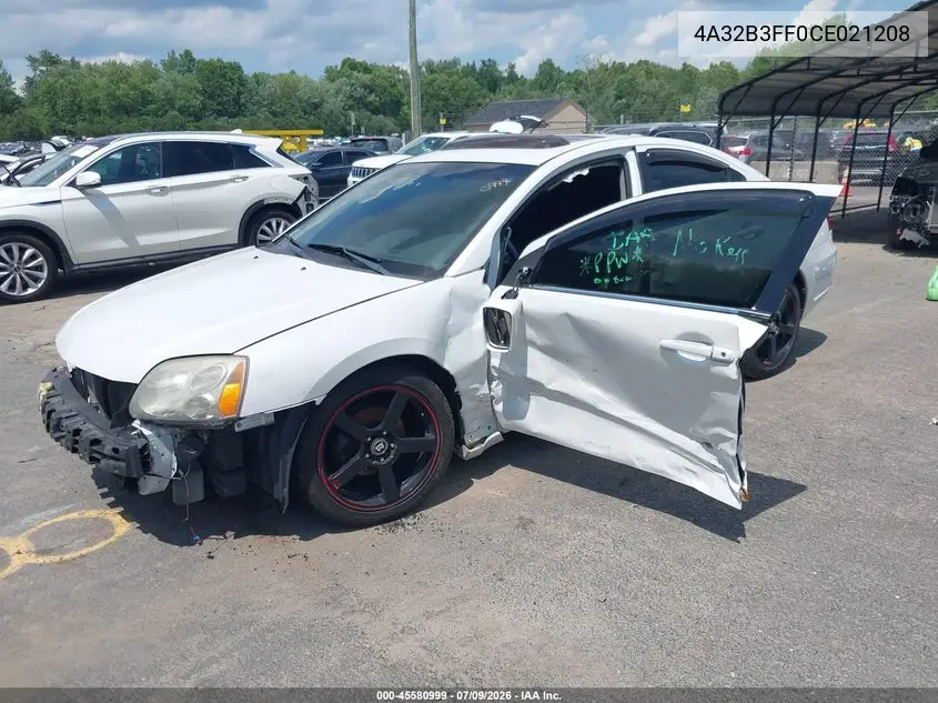 2012 Mitsubishi Galant Es/Se VIN: 4A32B3FF0CE021208 Lot: 45580999