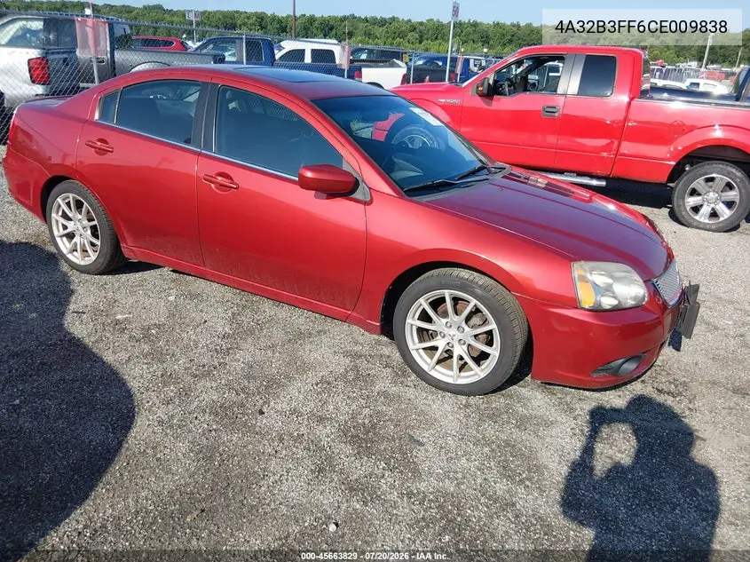 2012 Mitsubishi Galant Es/Se VIN: 4A32B3FF6CE009838 Lot: 45663829