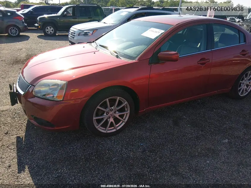 2012 Mitsubishi Galant Es/Se VIN: 4A32B3FF6CE009838 Lot: 45663829