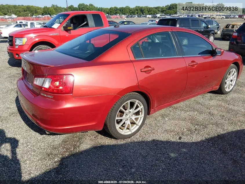 2012 Mitsubishi Galant Es/Se VIN: 4A32B3FF6CE009838 Lot: 45663829