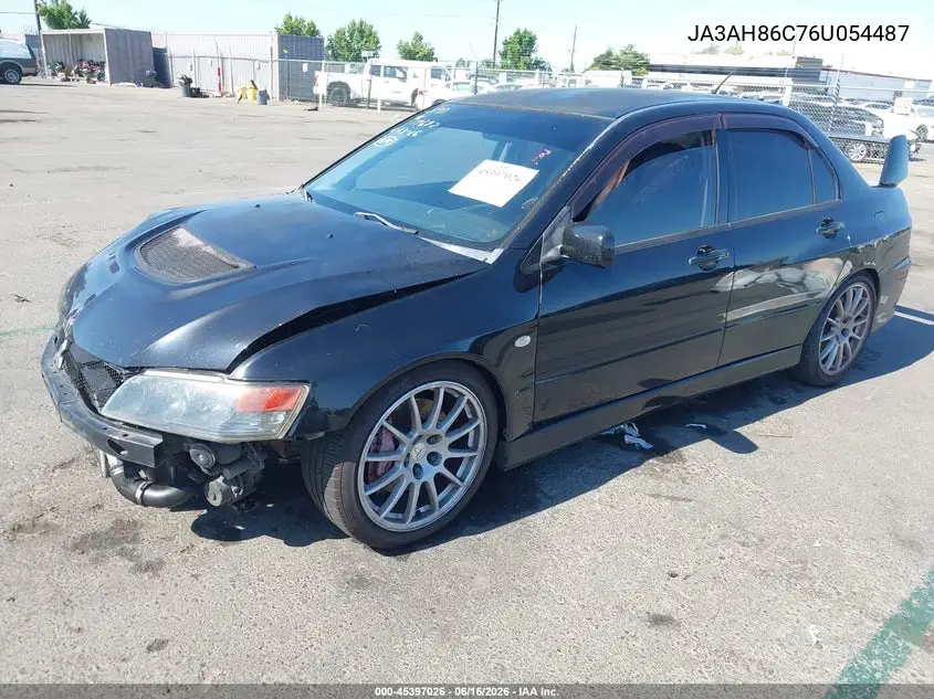 2006 Mitsubishi Lancer Evolution Ix/Mr VIN: JA3AH86C76U054487 Lot: 45397026