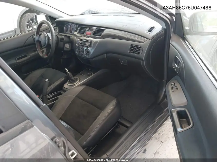 2006 Mitsubishi Lancer Evolution Ix/Mr VIN: JA3AH86C76U047488 Lot: 45436697