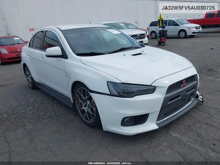 2010 Mitsubishi Lancer Evolution Mr/Mr Touring VIN: JA32W5FV5AU030725 Lot: 44988383