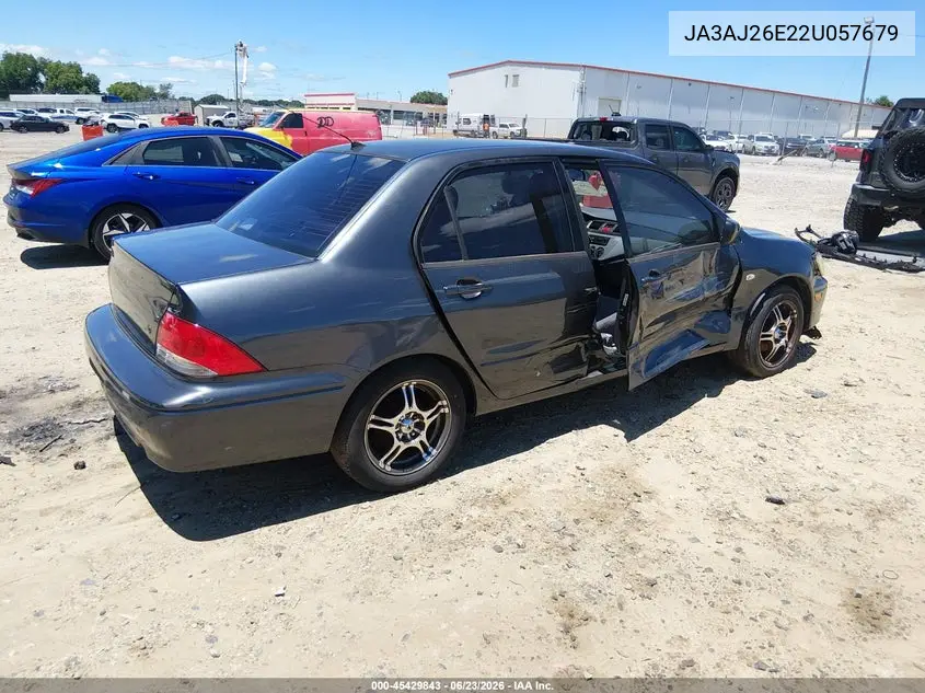 2002 Mitsubishi Lancer Es VIN: JA3AJ26E22U057679 Lot: 45429843