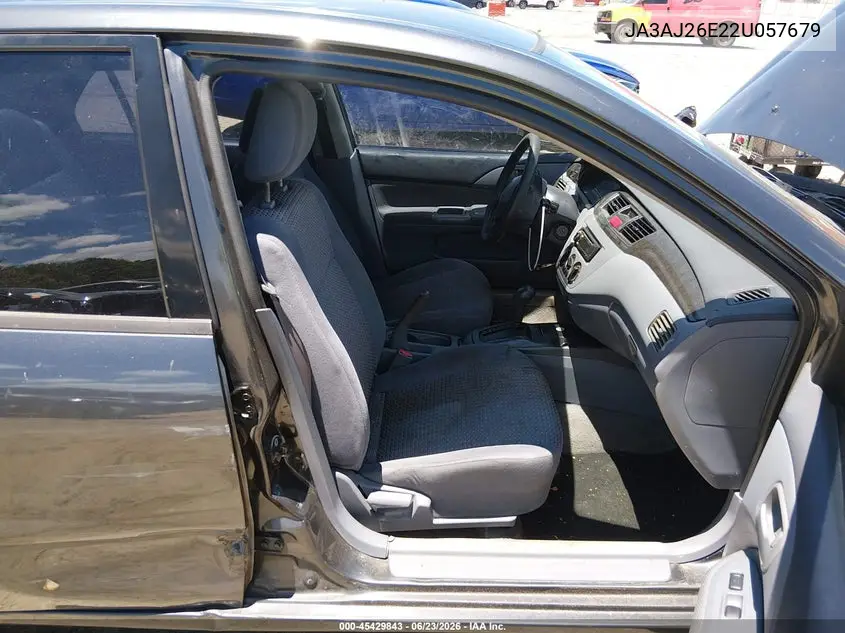 2002 Mitsubishi Lancer Es VIN: JA3AJ26E22U057679 Lot: 45429843