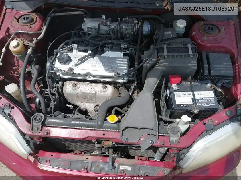 2003 Mitsubishi Lancer Es VIN: JA3AJ26E13U105920 Lot: 45202666