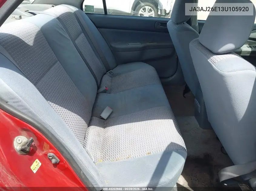 2003 Mitsubishi Lancer Es VIN: JA3AJ26E13U105920 Lot: 45202666