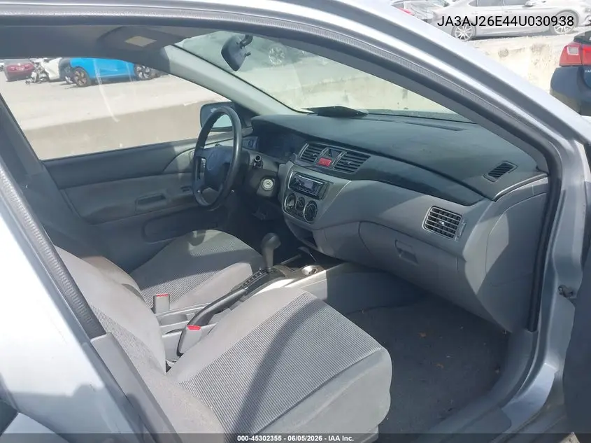 2004 Mitsubishi Lancer Es VIN: JA3AJ26E44U030938 Lot: 45302355