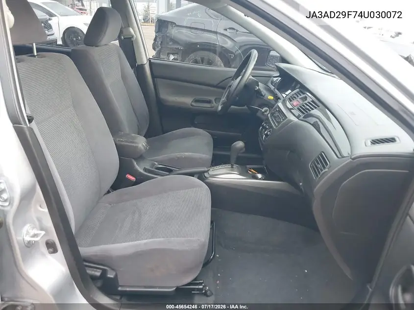 2004 Mitsubishi Lancer Sportback Ls VIN: JA3AD29F74U030072 Lot: 45654246