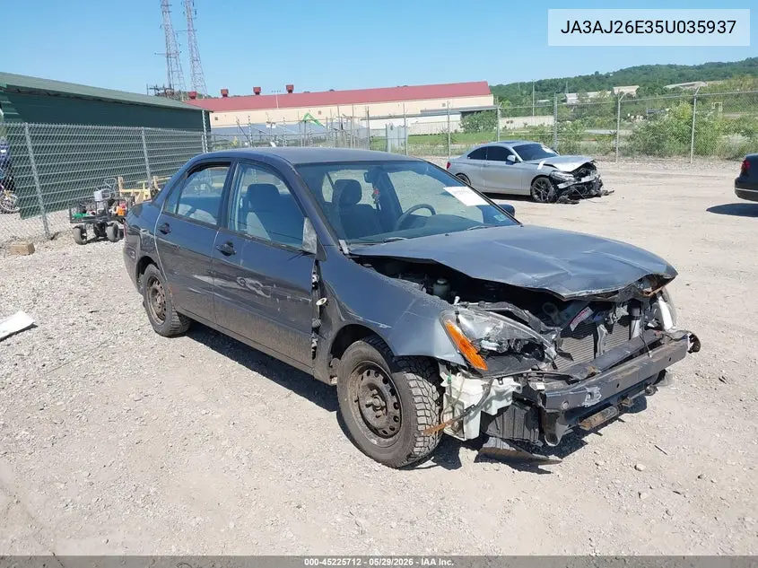 2005 Mitsubishi Lancer Es VIN: JA3AJ26E35U035937 Lot: 45225712