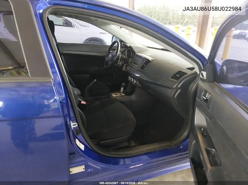 2008 Mitsubishi Lancer Gts VIN: JA3AU86U58U022984 Lot: 45343587