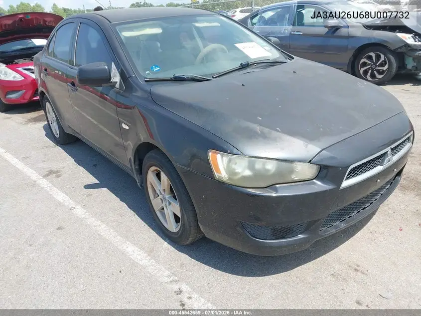 2008 Mitsubishi Lancer De/Es VIN: JA3AU26U68U007732 Lot: 45542659