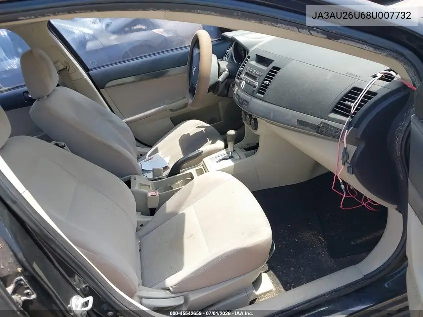 2008 Mitsubishi Lancer De/Es VIN: JA3AU26U68U007732 Lot: 45542659