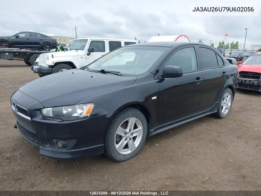 2009 Mitsubishi Lancer Es/Es Sport VIN: JA3AU26U79U602056 Lot: 12633209