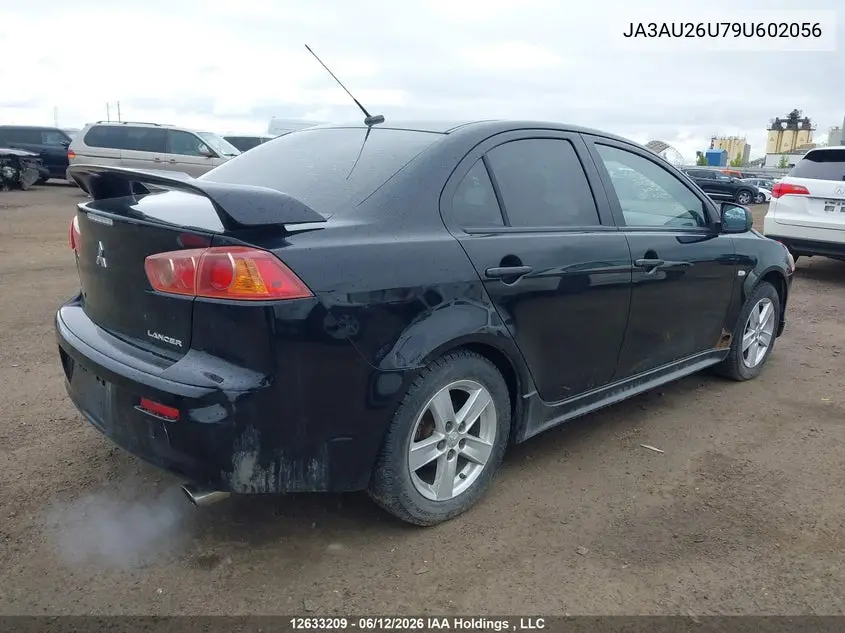 2009 Mitsubishi Lancer Es/Es Sport VIN: JA3AU26U79U602056 Lot: 12633209