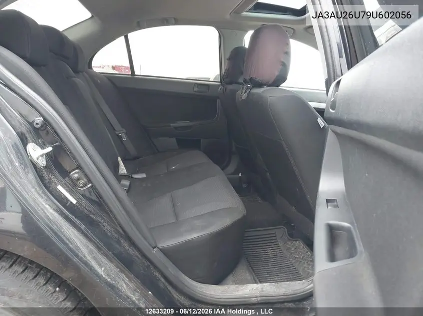 2009 Mitsubishi Lancer Es/Es Sport VIN: JA3AU26U79U602056 Lot: 12633209