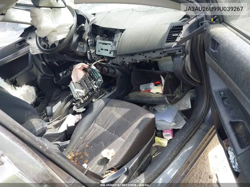 2009 Mitsubishi Lancer Es/Es-Sport VIN: JA3AU26U99U039267 Lot: 45243273