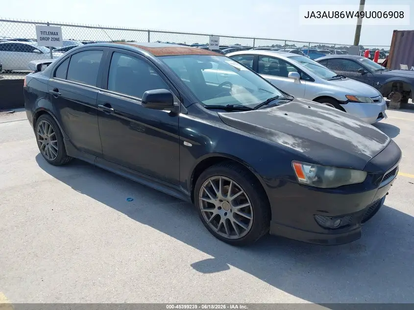 2009 Mitsubishi Lancer Gts VIN: JA3AU86W49U006908 Lot: 45399239