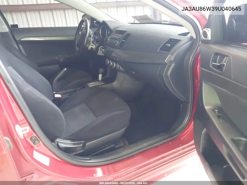 2009 Mitsubishi Lancer Gts VIN: JA3AU86W39U040645 Lot: 45452464